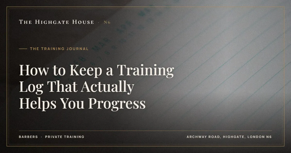 How to Keep a Training Log That Actually Helps You Progress - The Training Journal, The Highgate House, Highgate N6