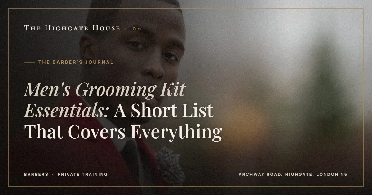 Men's Grooming Kit Essentials: A Short List That Covers Everything - The Barber's Journal, The Highgate House, Highgate N6