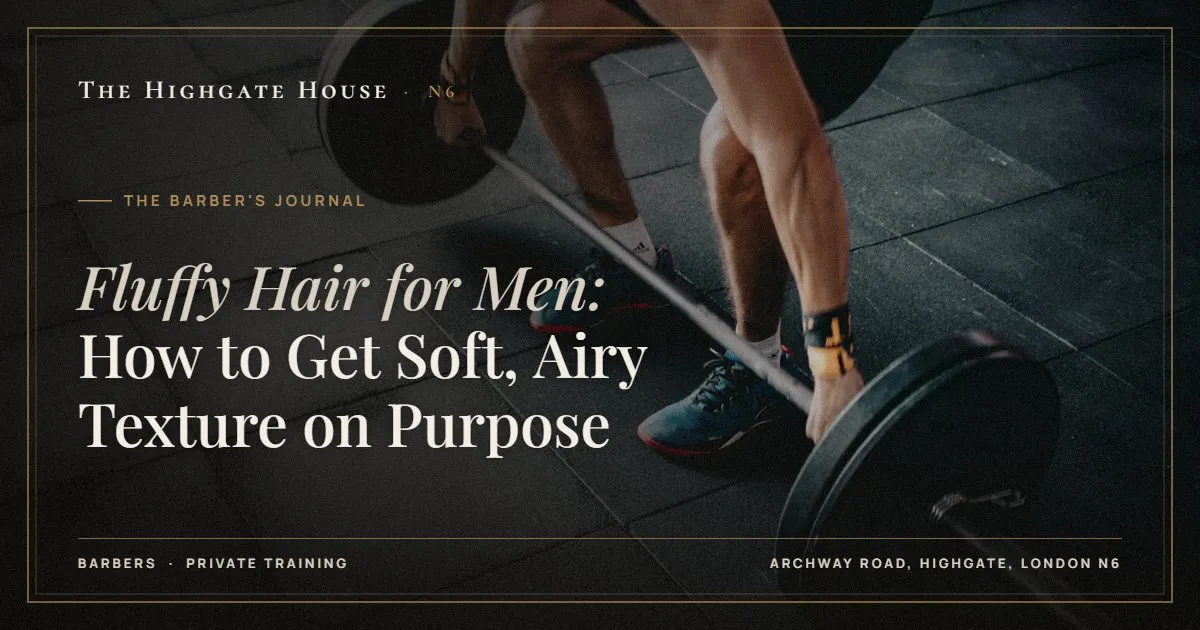 Fluffy Hair for Men: How to Get Soft, Airy Texture on Purpose - The Barber's Journal, The Highgate House, Highgate N6
