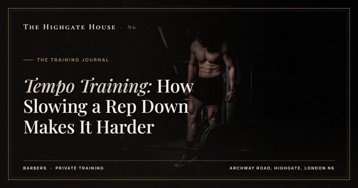 Tempo Training: How Slowing a Rep Down Makes It Harder - The Training Journal, The Highgate House, Highgate N6