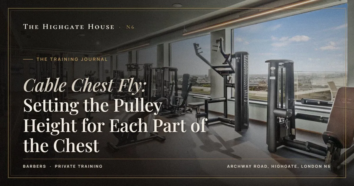 Cable Chest Fly: Setting the Pulley Height for Each Part of the Chest - The Training Journal, The Highgate House, Highgate N6