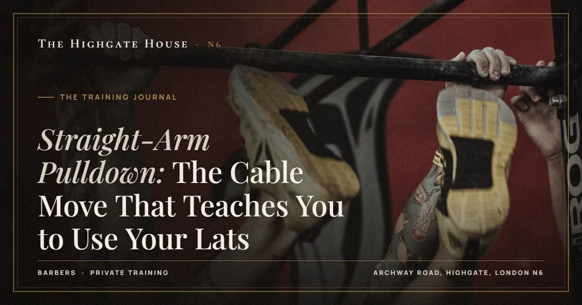 Straight-Arm Pulldown: The Cable Move That Teaches You to Use Your Lats - The Training Journal, The Highgate House, Highgate N6