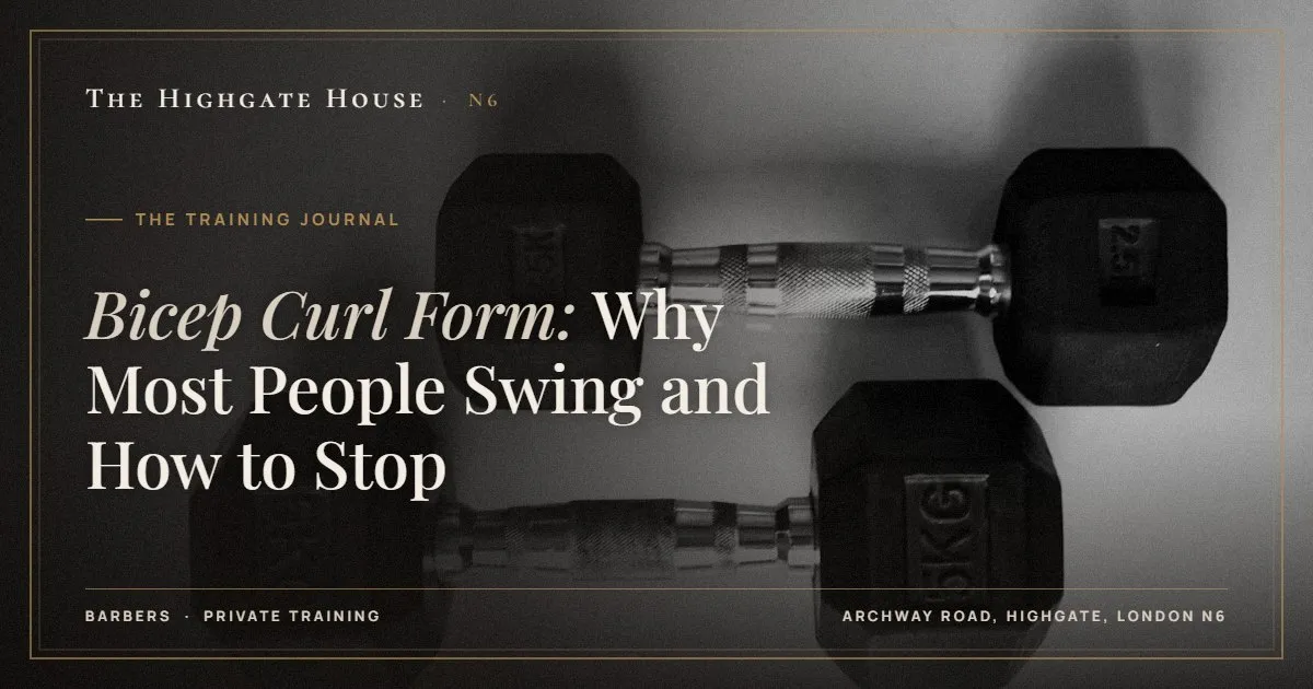 Bicep Curl Form: Why Most People Swing and How to Stop - The Training Journal, The Highgate House, Highgate N6
