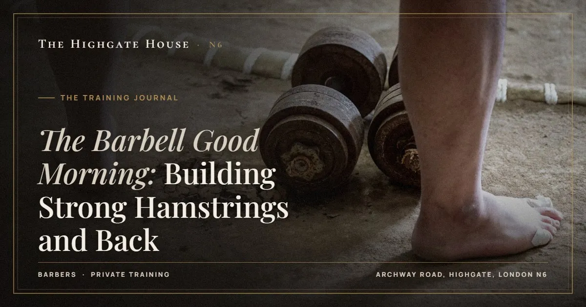 The Barbell Good Morning: Building Strong Hamstrings and Back - The Training Journal, The Highgate House, Highgate N6