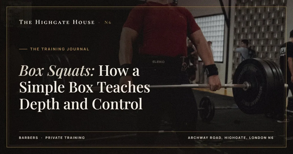 Box Squats: How a Simple Box Teaches Depth and Control - The Training Journal, The Highgate House, Highgate N6