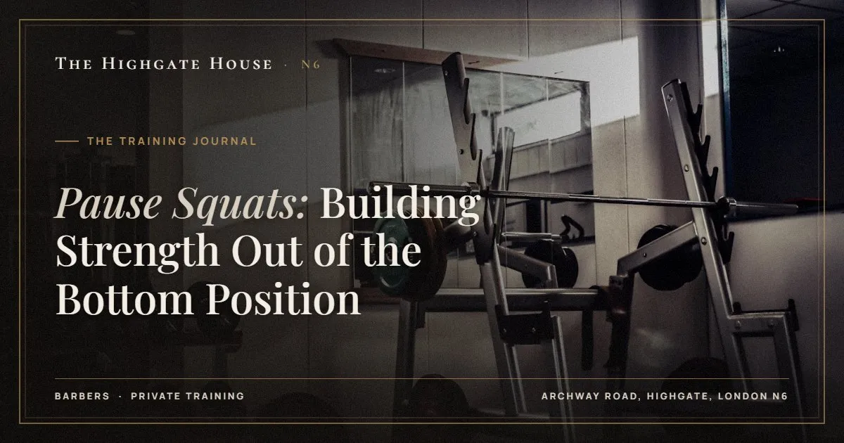 Pause Squats: Building Strength Out of the Bottom Position - The Training Journal, The Highgate House, Highgate N6