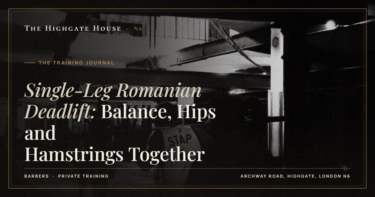 Single-Leg Romanian Deadlift: Balance, Hips and Hamstrings Together - The Training Journal, The Highgate House, Highgate N6