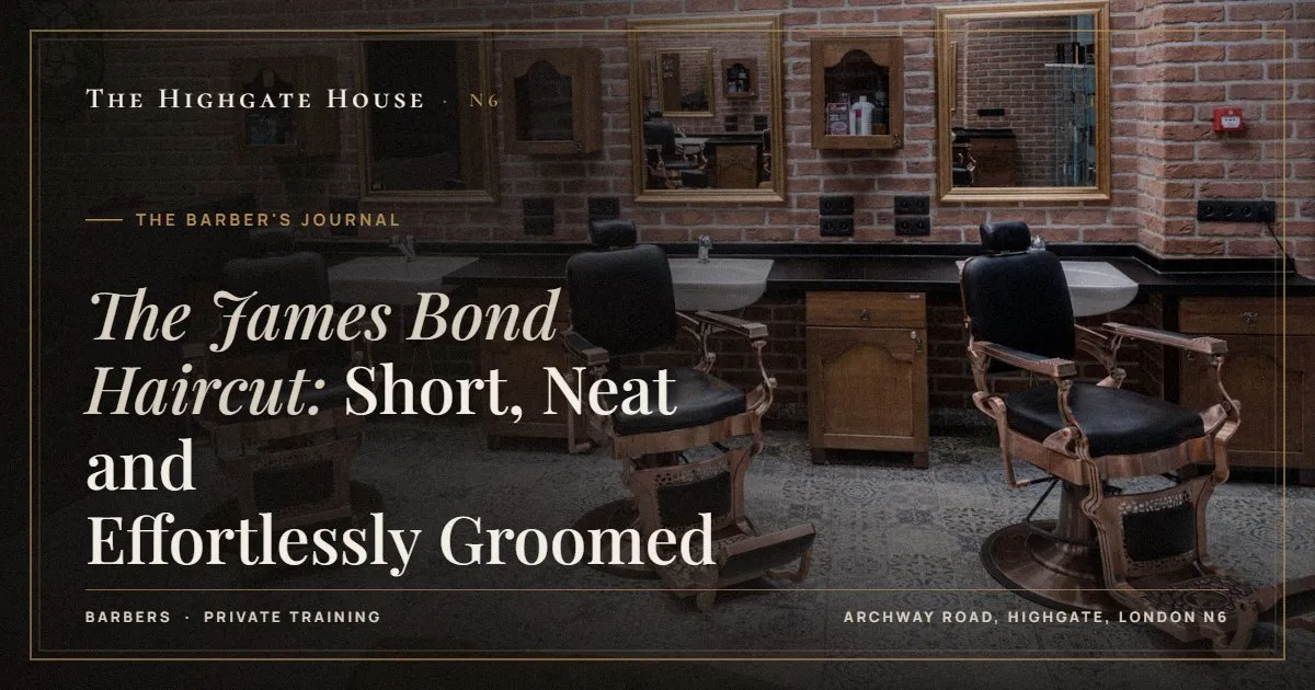 The James Bond Haircut: Short, Neat and Effortlessly Groomed - The Barber's Journal, The Highgate House, Highgate N6