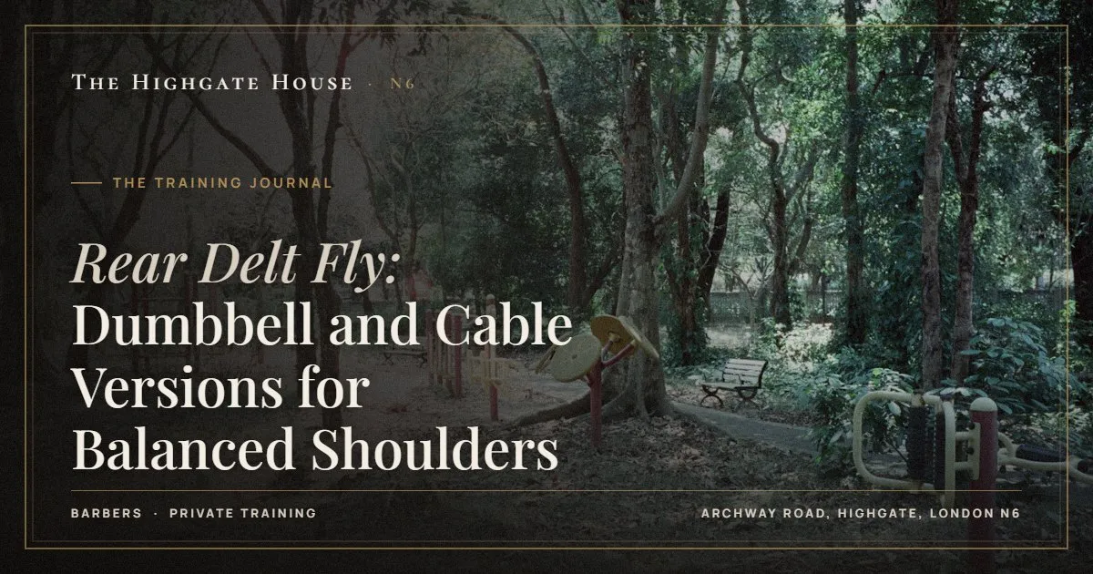 Rear Delt Fly: Dumbbell and Cable Versions for Balanced Shoulders - The Training Journal, The Highgate House, Highgate N6