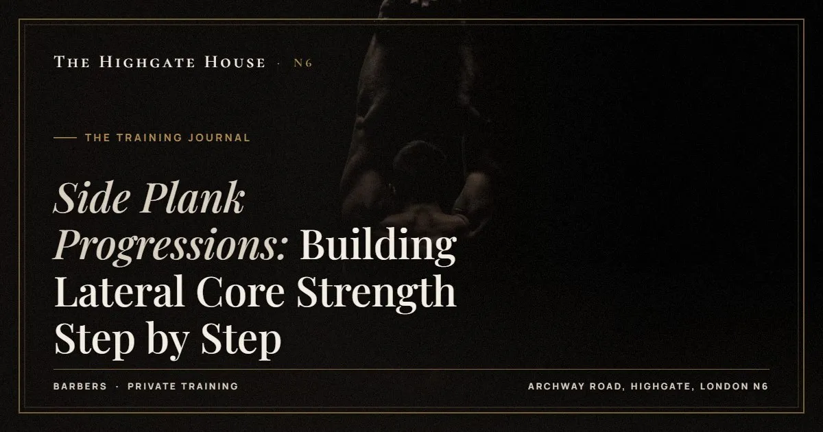 Side Plank Progressions: Building Lateral Core Strength Step by Step - The Training Journal, The Highgate House, Highgate N6