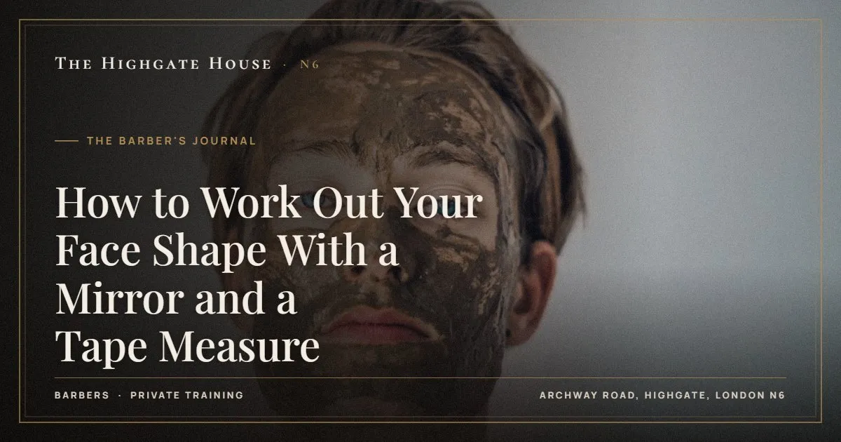 How to Work Out Your Face Shape With a Mirror and a Tape Measure - The Barber's Journal, The Highgate House, Highgate N6