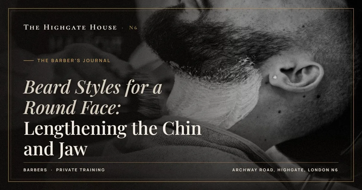 Beard Styles for a Round Face: Lengthening the Chin and Jaw - The Barber's Journal, The Highgate House, Highgate N6