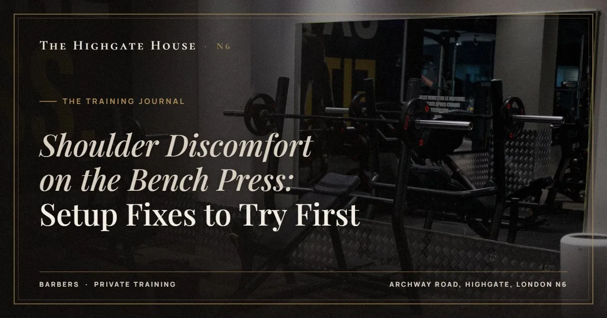 Shoulder Discomfort on the Bench Press: Setup Fixes to Try First - The Training Journal, The Highgate House, Highgate N6