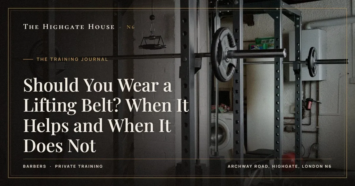 Should You Wear a Lifting Belt? When It Helps and When It Does Not - The Training Journal, The Highgate House, Highgate N6