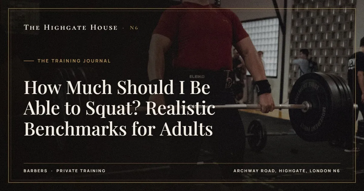 How Much Should I Be Able to Squat? Realistic Benchmarks for Adults - The Training Journal, The Highgate House, Highgate N6