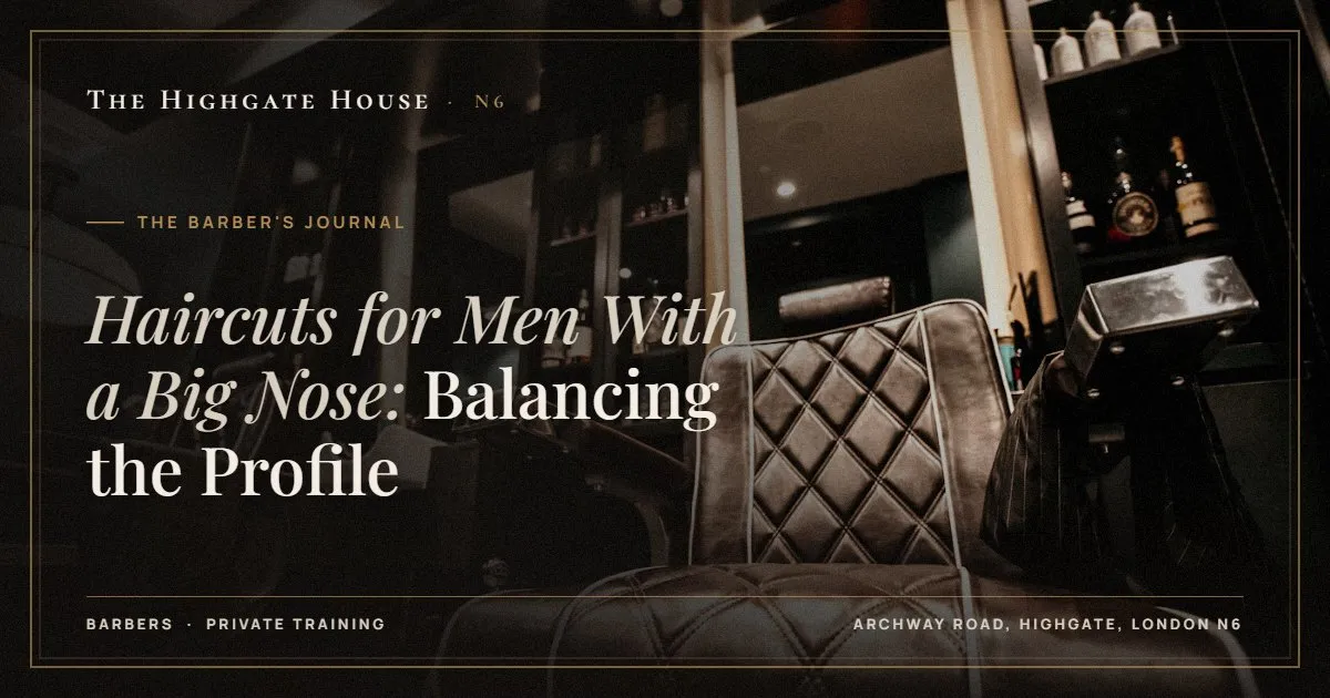 Haircuts for Men With a Big Nose: Balancing the Profile - The Barber's Journal, The Highgate House, Highgate N6