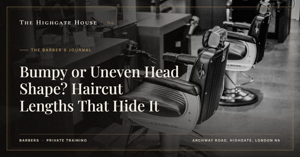 Bumpy or Uneven Head Shape? Haircut Lengths That Hide It - The Barber's Journal, The Highgate House, Highgate N6