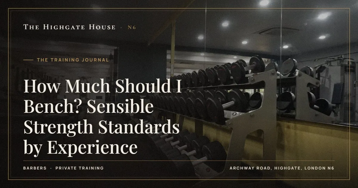 How Much Should I Bench? Sensible Strength Standards by Experience - The Training Journal, The Highgate House, Highgate N6