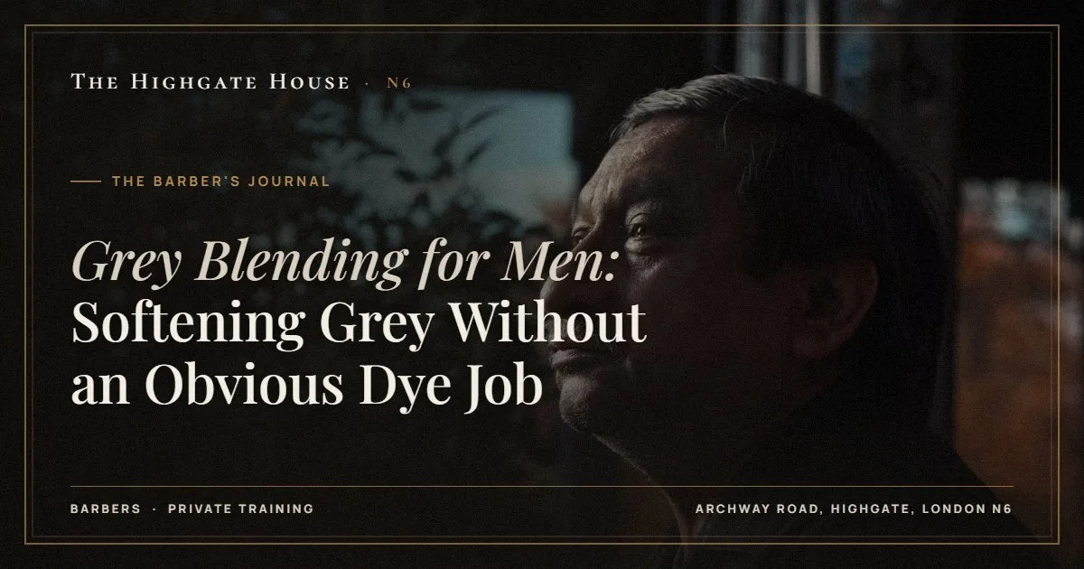 Grey Blending for Men: Softening Grey Without an Obvious Dye Job - The Barber's Journal, The Highgate House, Highgate N6