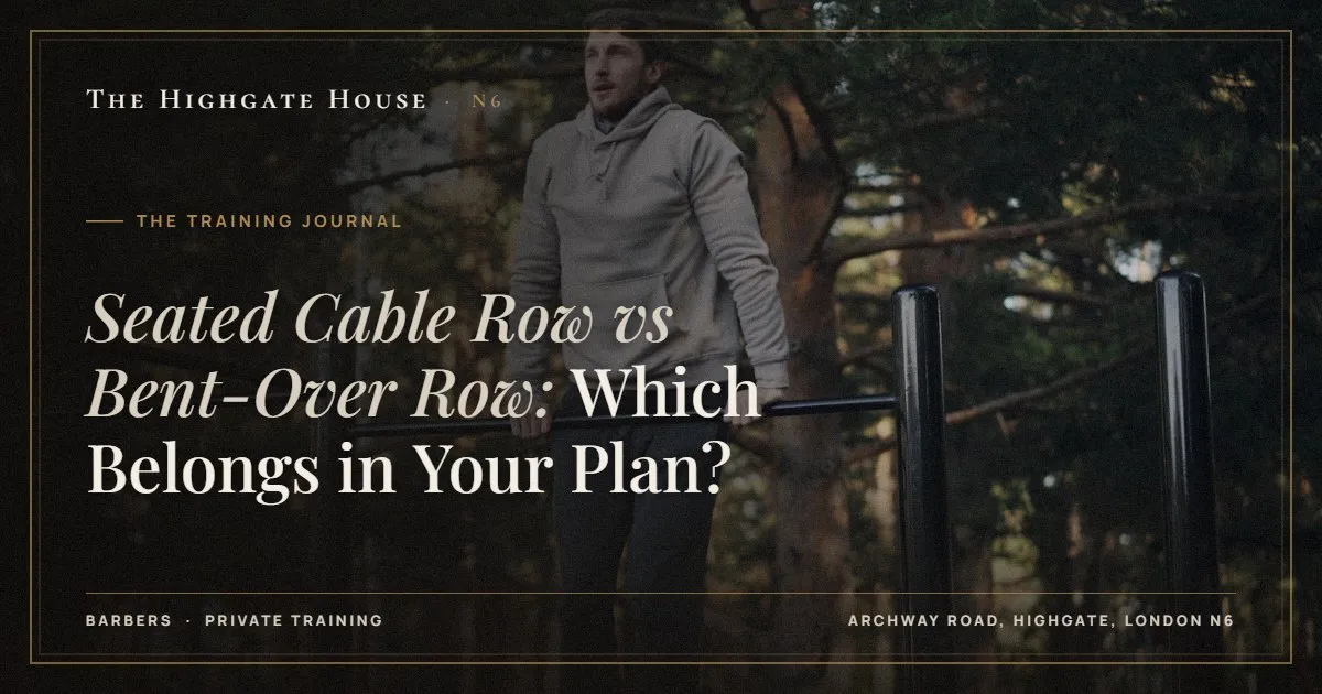 Seated Cable Row vs Bent-Over Row: Which Belongs in Your Plan? - The Training Journal, The Highgate House, Highgate N6