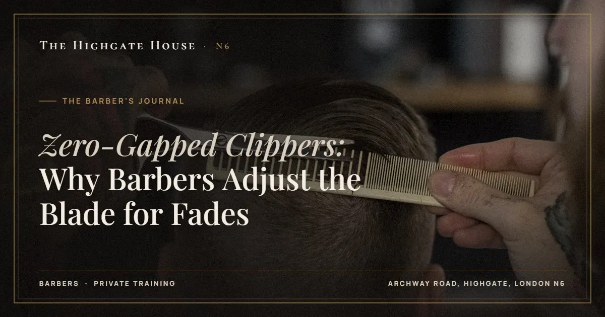 Zero-Gapped Clippers: Why Barbers Adjust the Blade for Fades - The Barber's Journal, The Highgate House, Highgate N6
