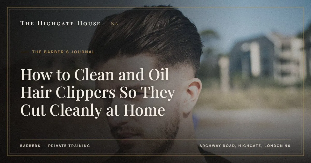 How to Clean and Oil Hair Clippers So They Cut Cleanly at Home - The Barber's Journal, The Highgate House, Highgate N6