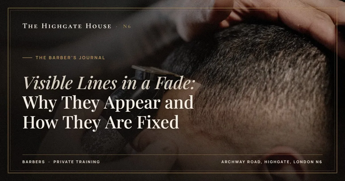 Visible Lines in a Fade: Why They Appear and How They Are Fixed - The Barber's Journal, The Highgate House, Highgate N6