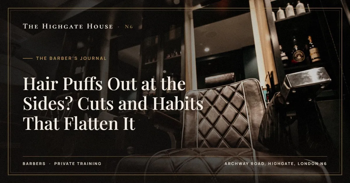 Hair Puffs Out at the Sides? Cuts and Habits That Flatten It - The Barber's Journal, The Highgate House, Highgate N6