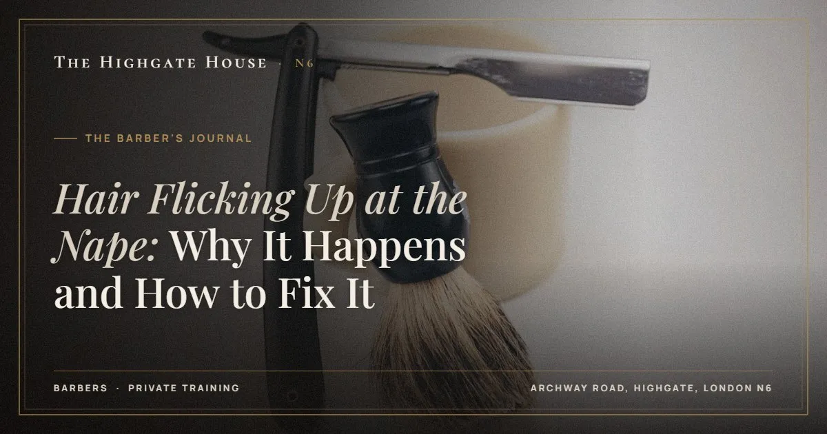 Hair Flicking Up at the Nape: Why It Happens and How to Fix It - The Barber's Journal, The Highgate House, Highgate N6