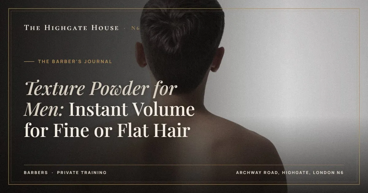 Texture Powder for Men: Instant Volume for Fine or Flat Hair - The Barber's Journal, The Highgate House, Highgate N6