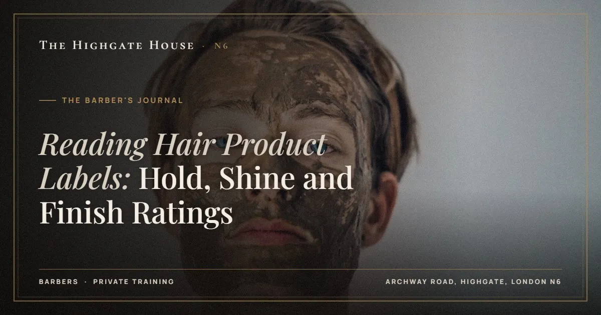 Reading Hair Product Labels: Hold, Shine and Finish Ratings - The Barber's Journal, The Highgate House, Highgate N6