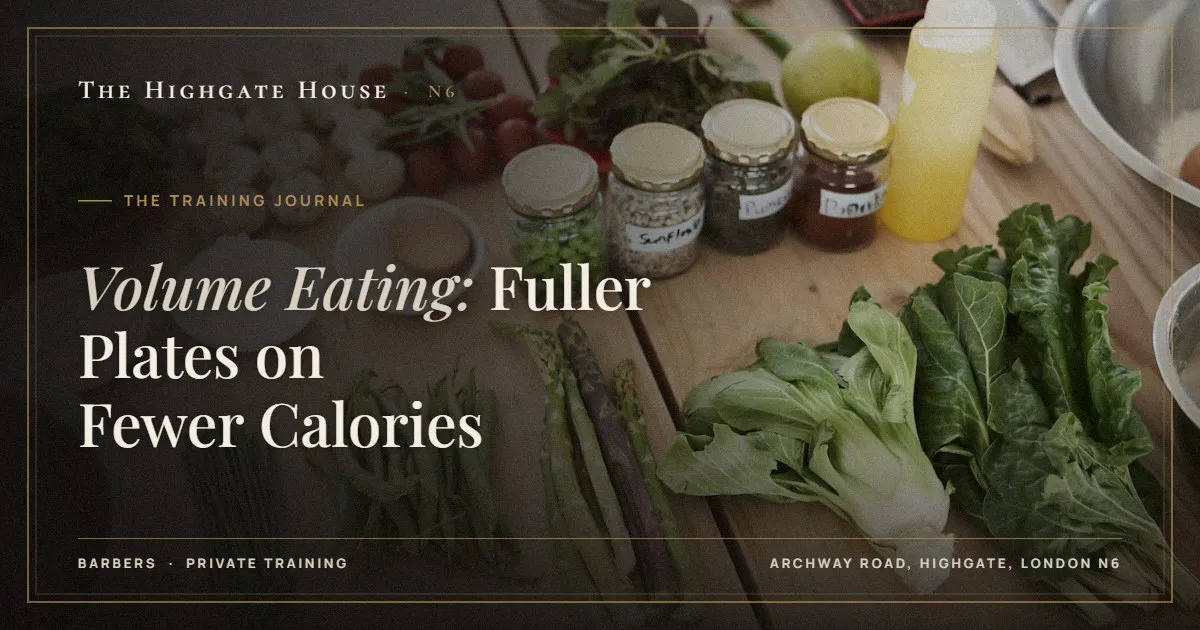 Volume Eating: Fuller Plates on Fewer Calories - The Training Journal, The Highgate House, Highgate N6
