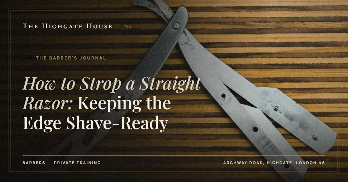 How to Strop a Straight Razor: Keeping the Edge Shave-Ready - The Barber's Journal, The Highgate House, Highgate N6