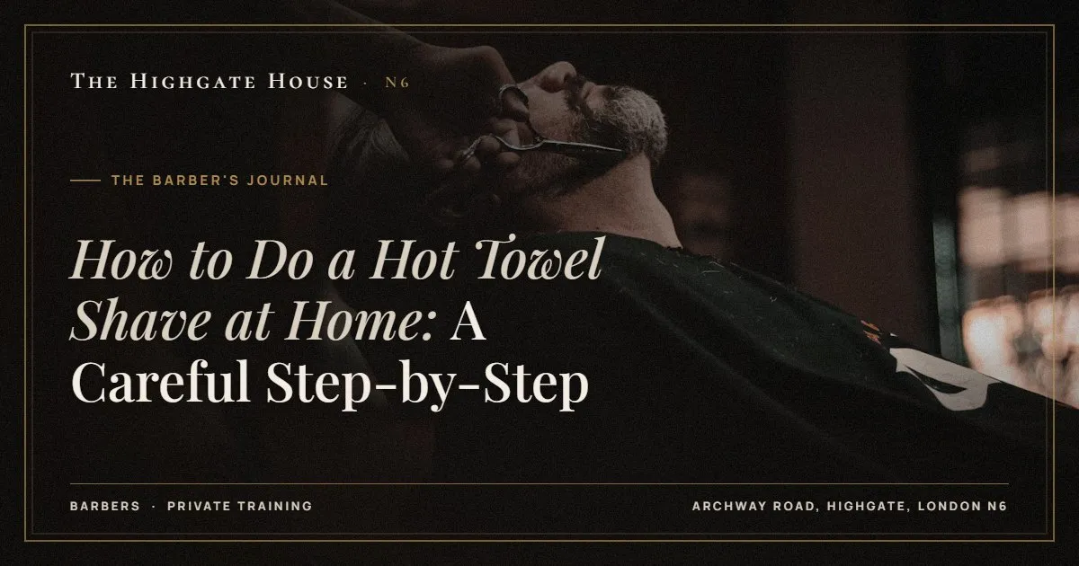 How to Do a Hot Towel Shave at Home: A Careful Step-by-Step - The Barber's Journal, The Highgate House, Highgate N6