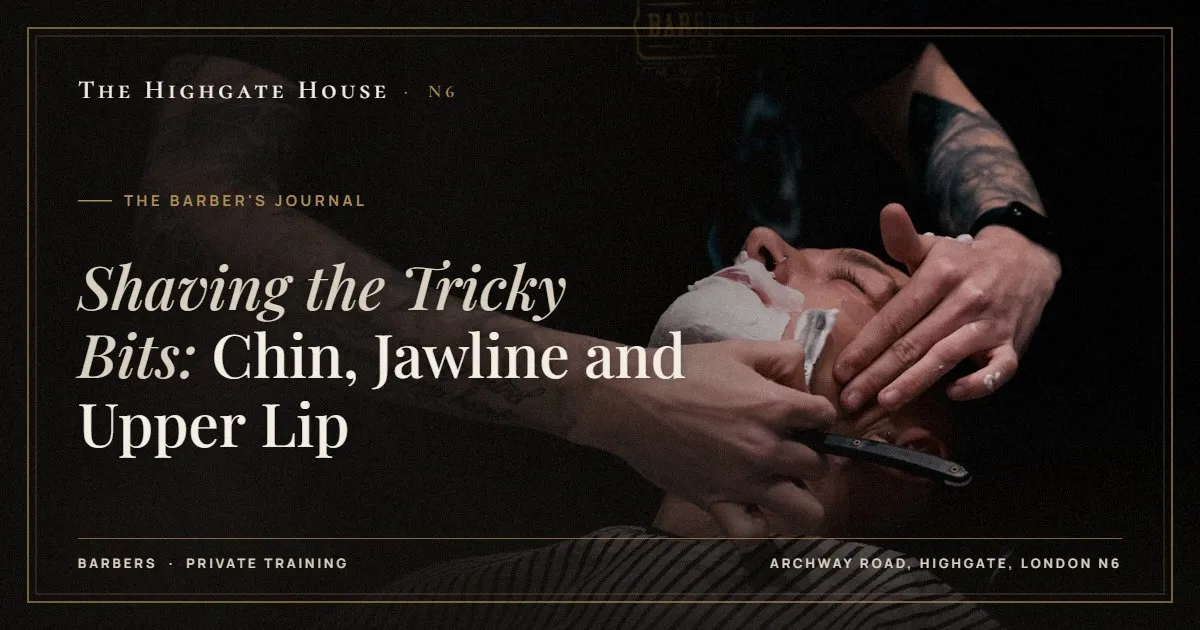 Shaving the Tricky Bits: Chin, Jawline and Upper Lip - The Barber's Journal, The Highgate House, Highgate N6