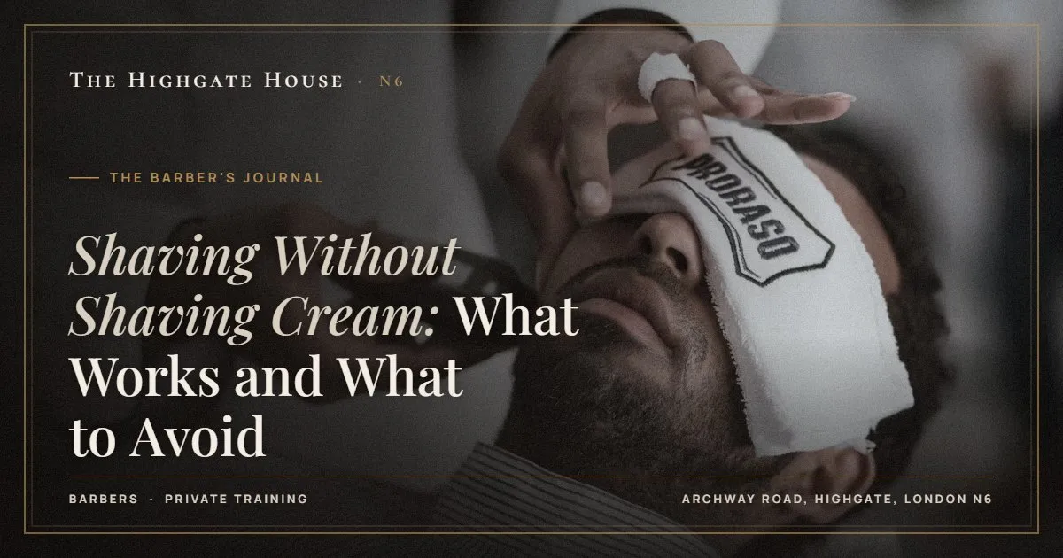 Shaving Without Shaving Cream: What Works and What to Avoid - The Barber's Journal, The Highgate House, Highgate N6
