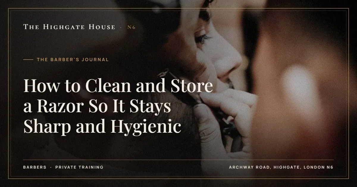 How to Clean and Store a Razor So It Stays Sharp and Hygienic - The Barber's Journal, The Highgate House, Highgate N6