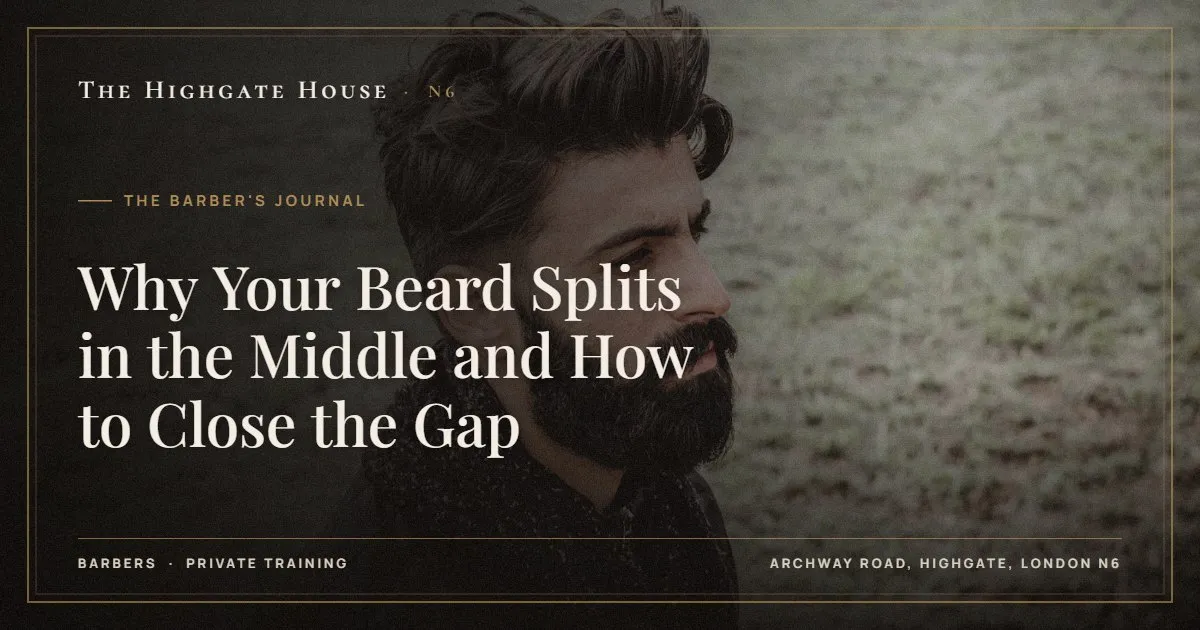 Why Your Beard Splits in the Middle and How to Close the Gap - The Barber's Journal, The Highgate House, Highgate N6