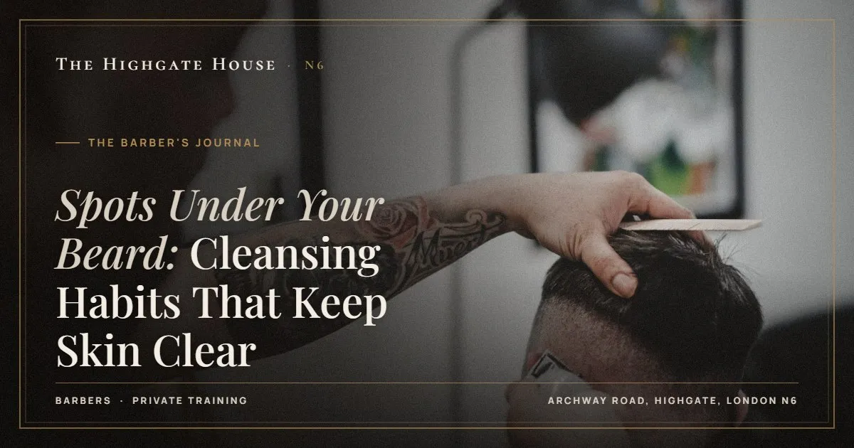 Spots Under Your Beard: Cleansing Habits That Keep Skin Clear - The Barber's Journal, The Highgate House, Highgate N6