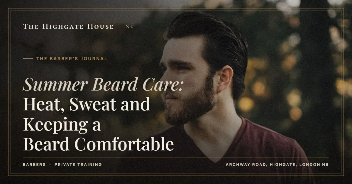Summer Beard Care: Heat, Sweat and Keeping a Beard Comfortable - The Barber's Journal, The Highgate House, Highgate N6