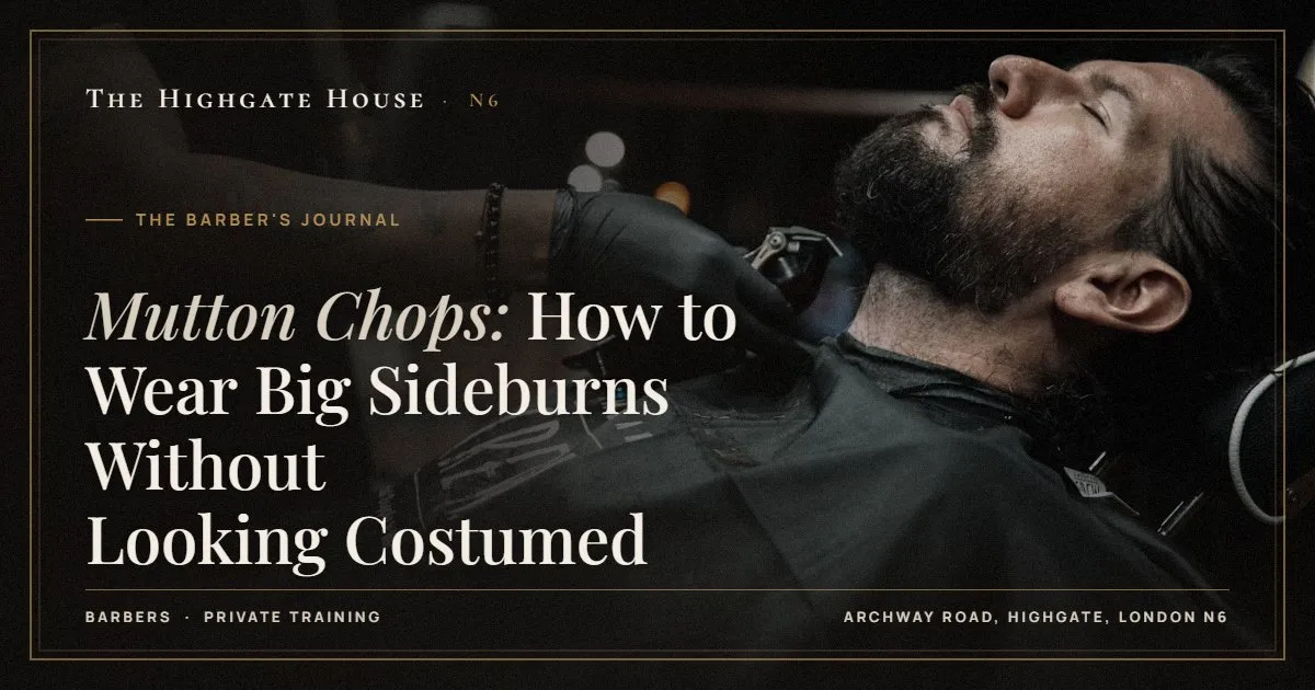 Mutton Chops: How to Wear Big Sideburns Without Looking Costumed - The Barber's Journal, The Highgate House, Highgate N6