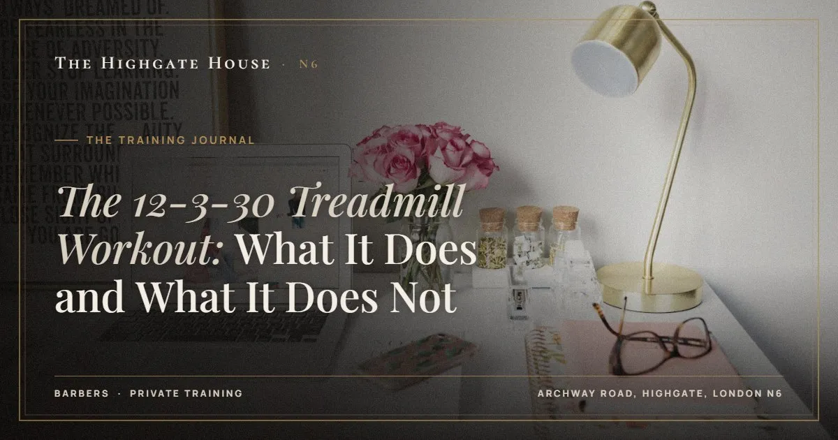 The 12-3-30 Treadmill Workout: What It Does and What It Does Not - The Training Journal, The Highgate House, Highgate N6