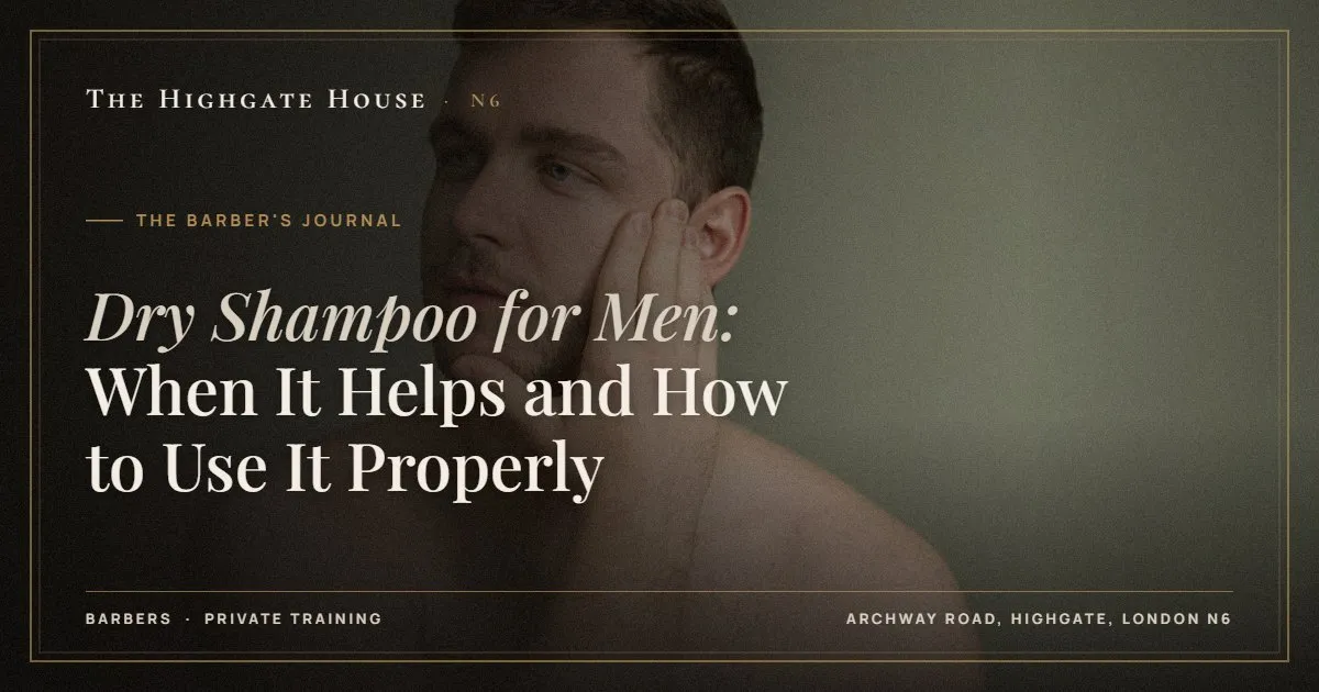 Dry Shampoo for Men: When It Helps and How to Use It Properly - The Barber's Journal, The Highgate House, Highgate N6