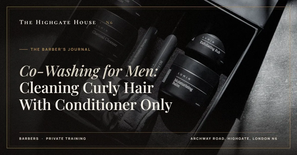 Co-Washing for Men: Cleaning Curly Hair With Conditioner Only - The Barber's Journal, The Highgate House, Highgate N6
