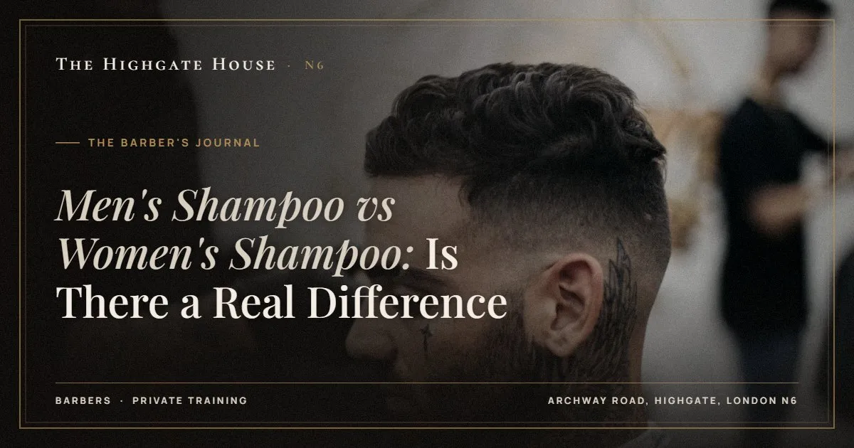 Men's Shampoo vs Women's Shampoo: Is There a Real Difference - The Barber's Journal, The Highgate House, Highgate N6