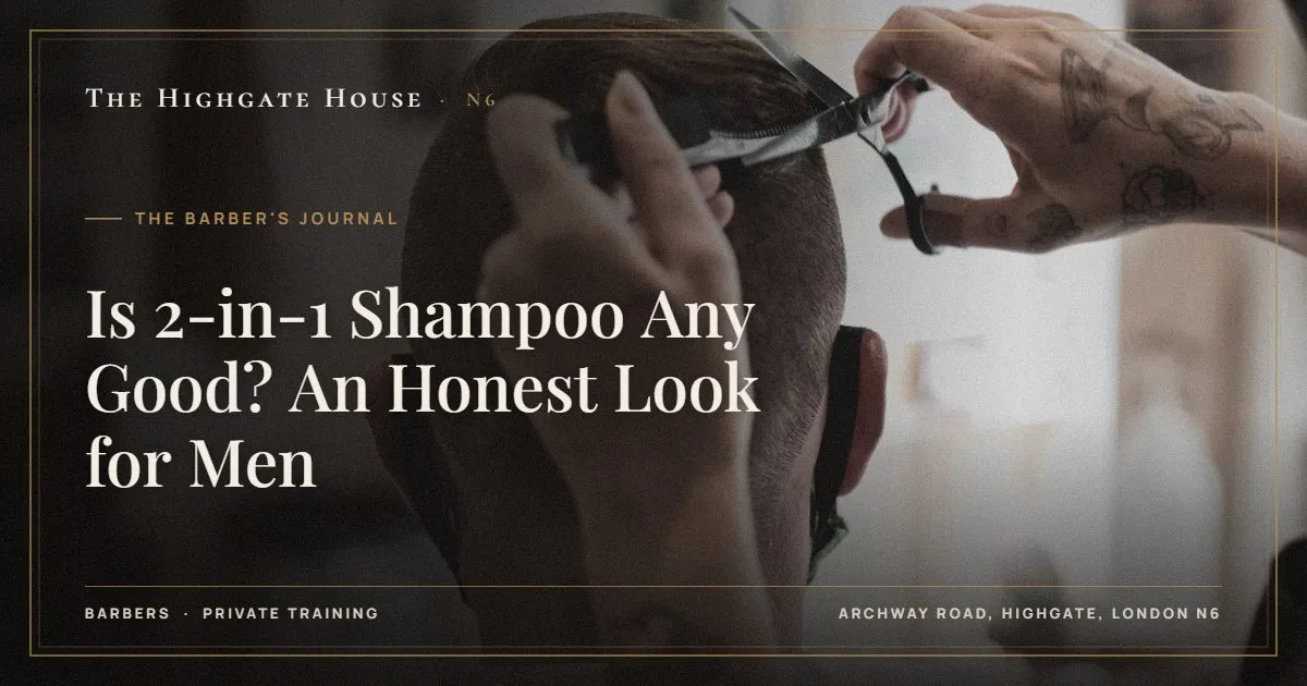 Is 2-in-1 Shampoo Any Good? An Honest Look for Men - The Barber's Journal, The Highgate House, Highgate N6