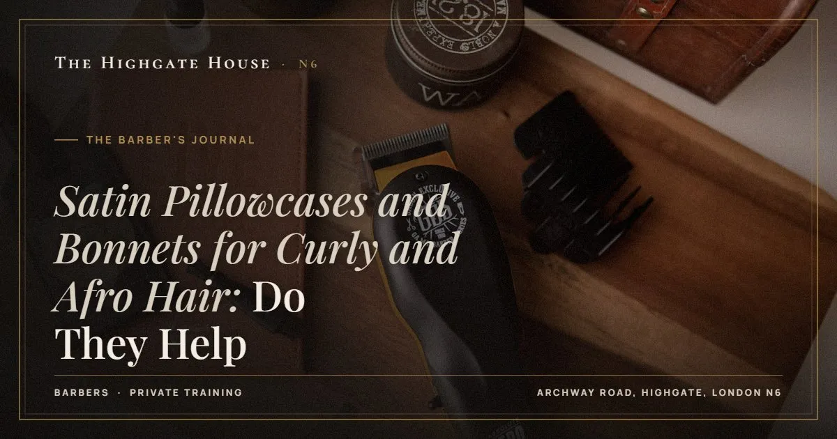 Satin Pillowcases and Bonnets for Curly and Afro Hair: Do They Help - The Barber's Journal, The Highgate House, Highgate N6