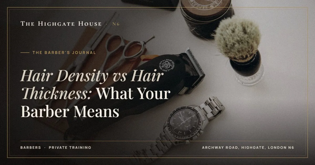 Hair Density vs Hair Thickness: What Your Barber Means - The Barber's Journal, The Highgate House, Highgate N6