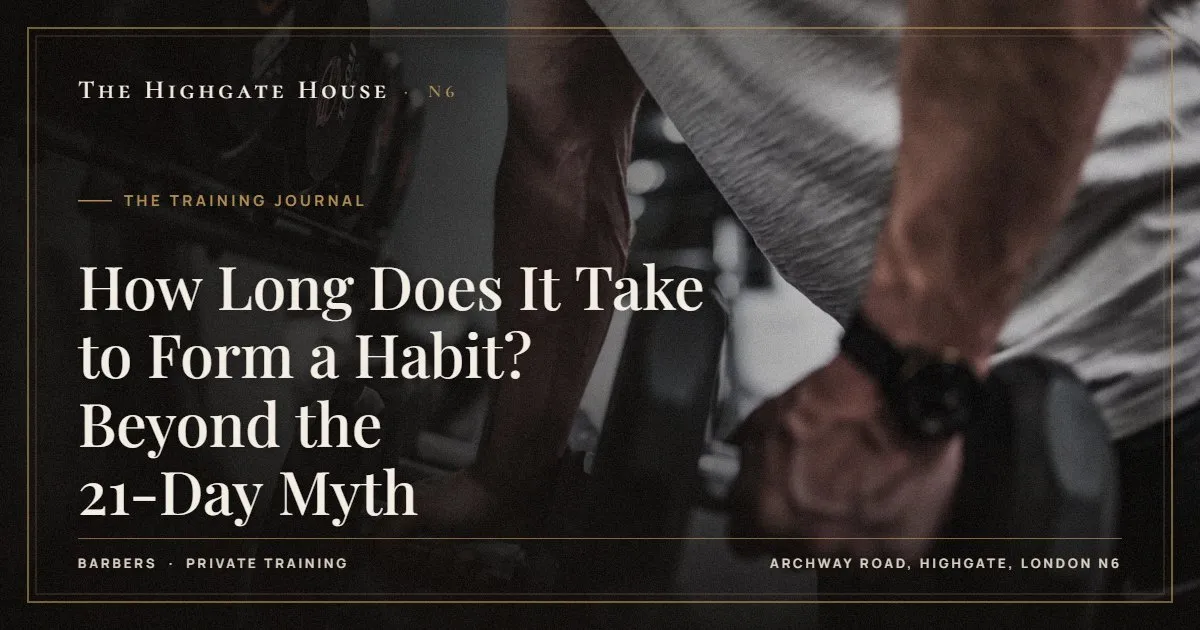 How Long Does It Take to Form a Habit? Beyond the 21-Day Myth - The Training Journal, The Highgate House, Highgate N6
