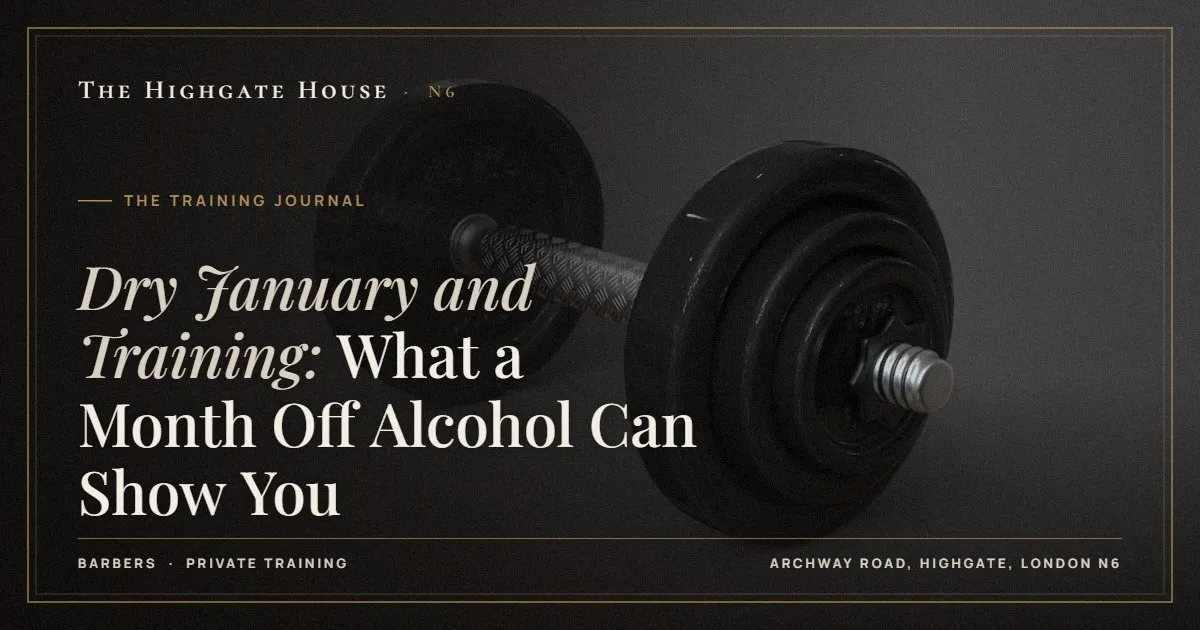 Dry January and Training: What a Month Off Alcohol Can Show You - The Training Journal, The Highgate House, Highgate N6